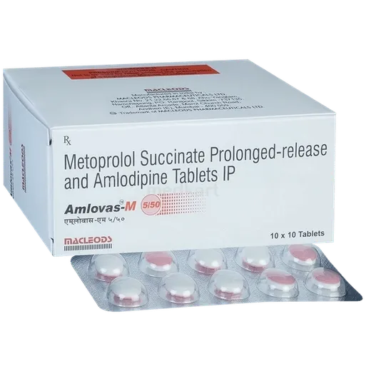 amlovas m 5/50mg tablet 10's